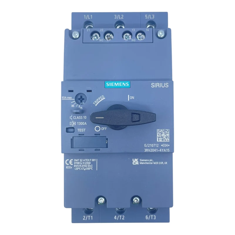 Siemens Motorschutzschalter 75–93 A 3RV2041-4YA15 Sirius Class 10