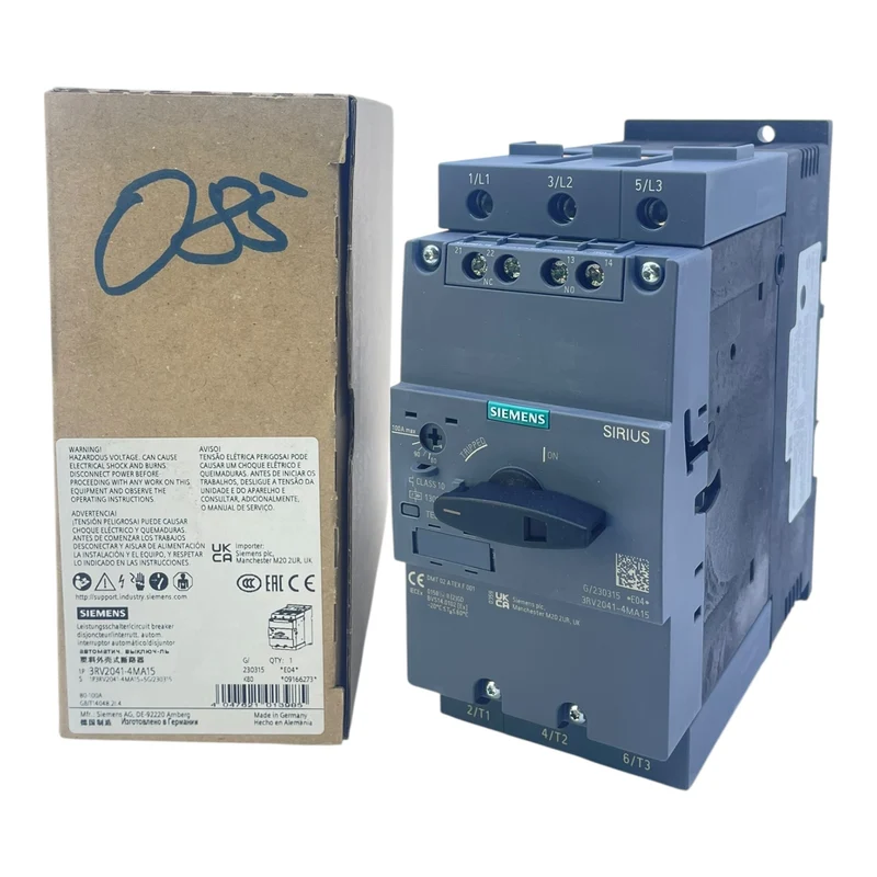 Siemens Motorschutzschalter 80-100 A 3RV2041-4MA15 Sirius Class 10