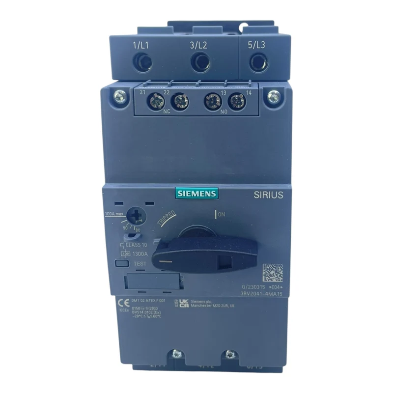 Siemens Motorschutzschalter 80-100 A 3RV2041-4MA15 Sirius Class 10