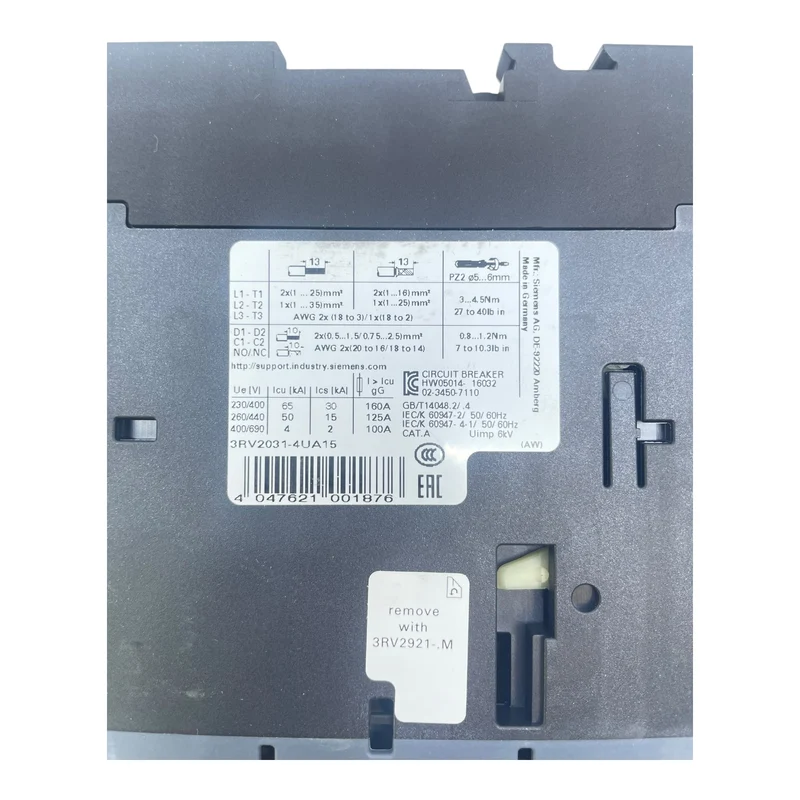 Siemens Motorschutzschalter Leistungsschalter 3RV2031-4UA15 32-40A SIRIUS