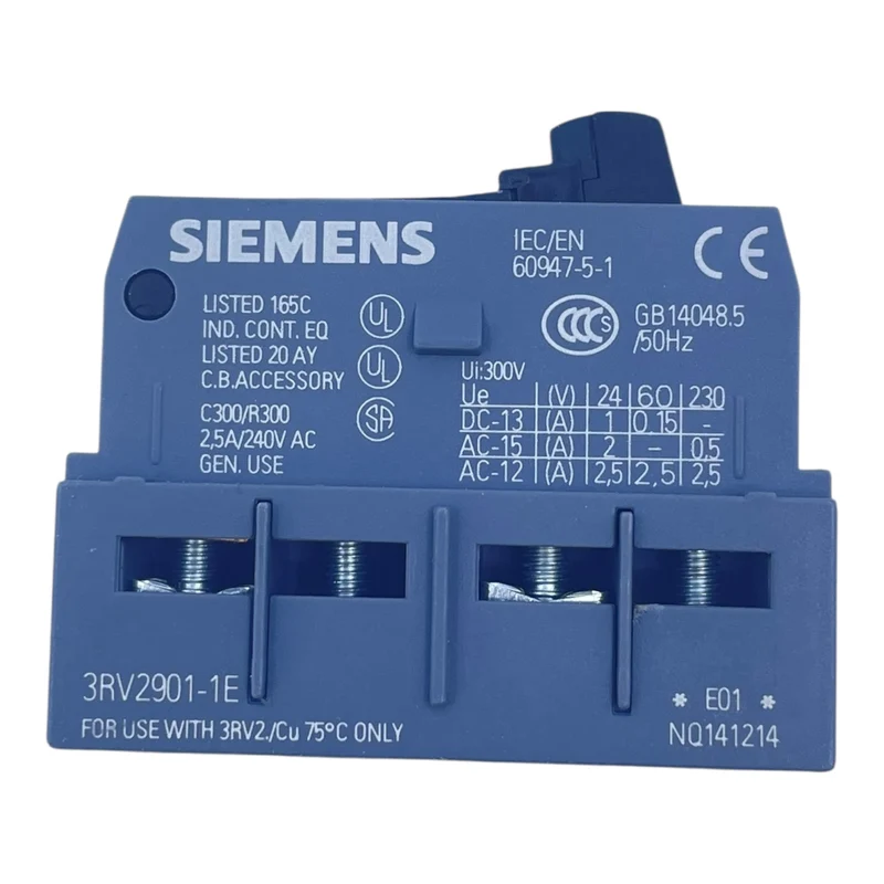 Siemens Hilfsschalter 3RV2901-1E C300/R300 2,5A für 3RV2 VE: 10 stk