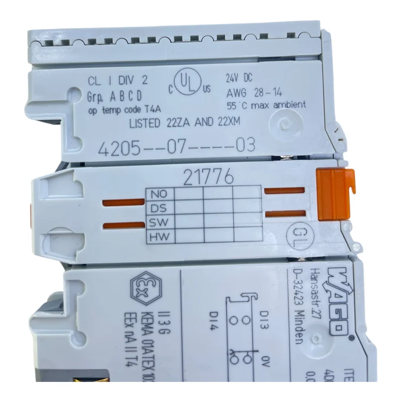 WAGO 750-403 Feldbusklemme 4DI 24V DC Digitaleingangsklemme