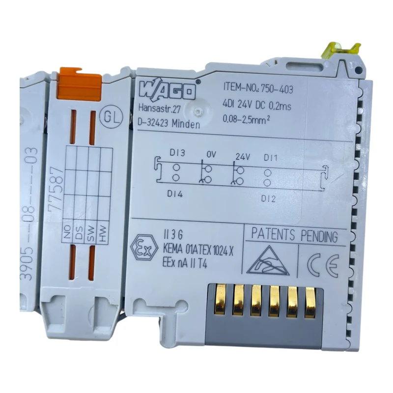 WAGO 750-403 Feldbusklemme 4DI 24V DC Digitaleingangsklemme