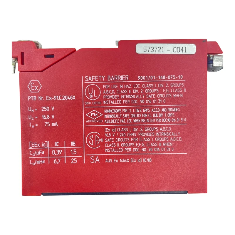 Stahl Sicherheitsbarriere 12V 9001/01-168-075-10 Intrinspak