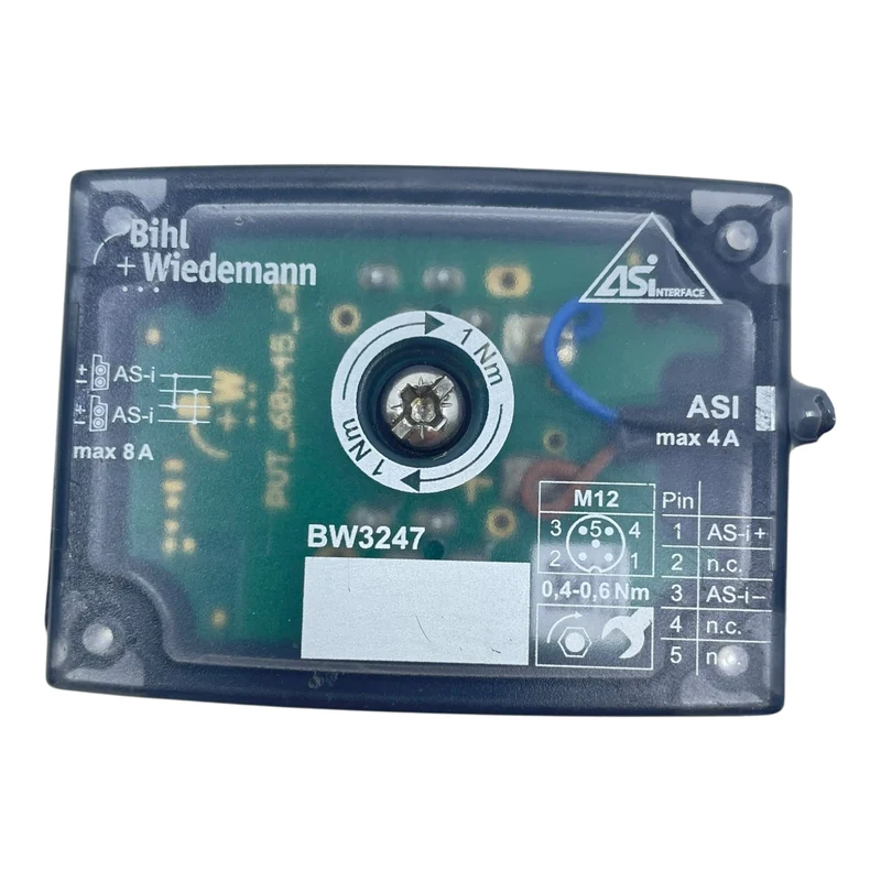 Bihl+Wiedemann Passiver Verteiler BW3247 ASi Interface 1xM12