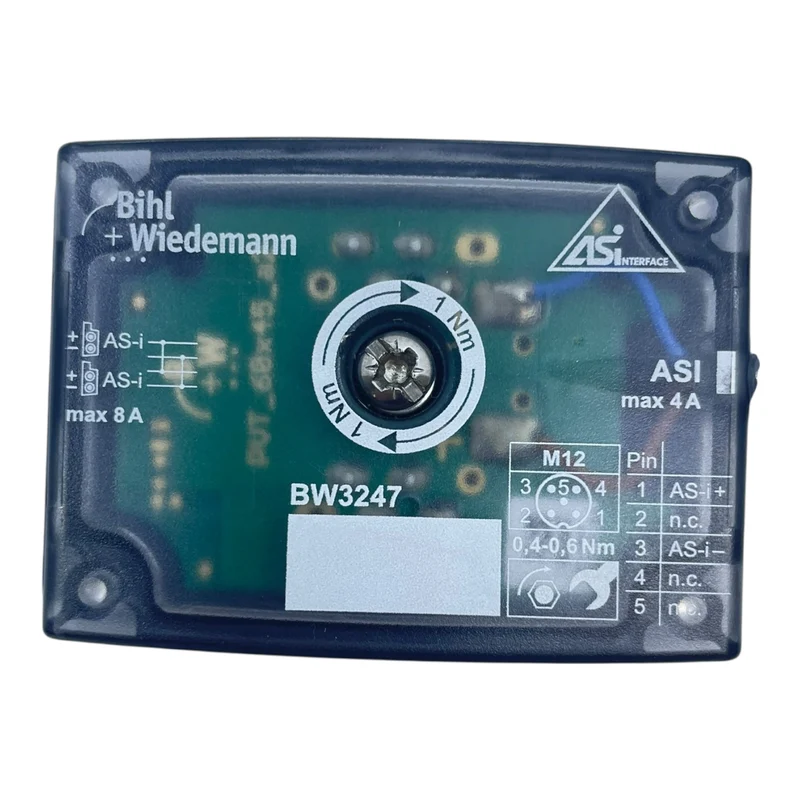 Bihl+Wiedemann Passiver Verteiler BW3247 ASi Interface 1xM12