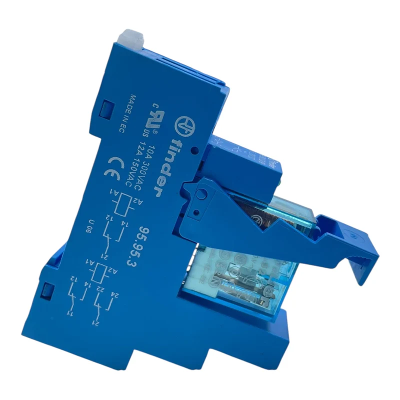Finder Relaismodul 95.95.3 mit Sockel 99.80.9.024.99 24V DC 10A 300VAC