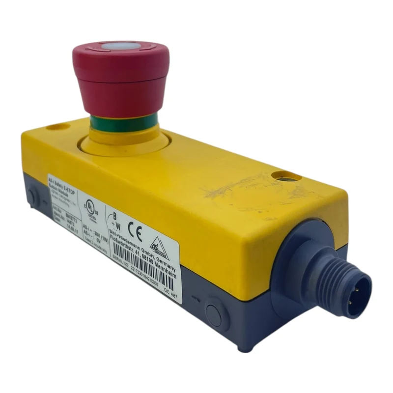 Bihl+Wiedemann AS-i Safety E-STOP BW2773 Not-Aus Taster Modul 30V