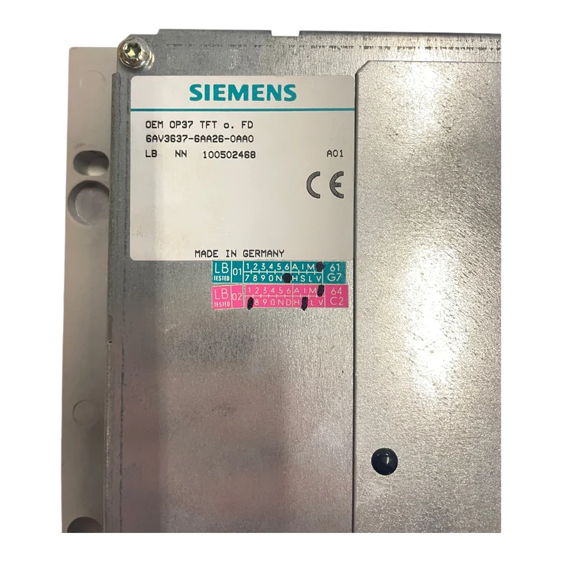Siemens 6AV3637-6AA26-0AA0 Bedienpanel Operator Panel für Industriellen Einsatz