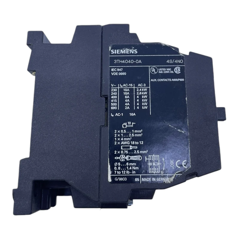 Siemens 3TH4040-0A Hilfsschütz 3TH4040-0A Hilfsschütz Siemens 3TH4040-0A Siemens