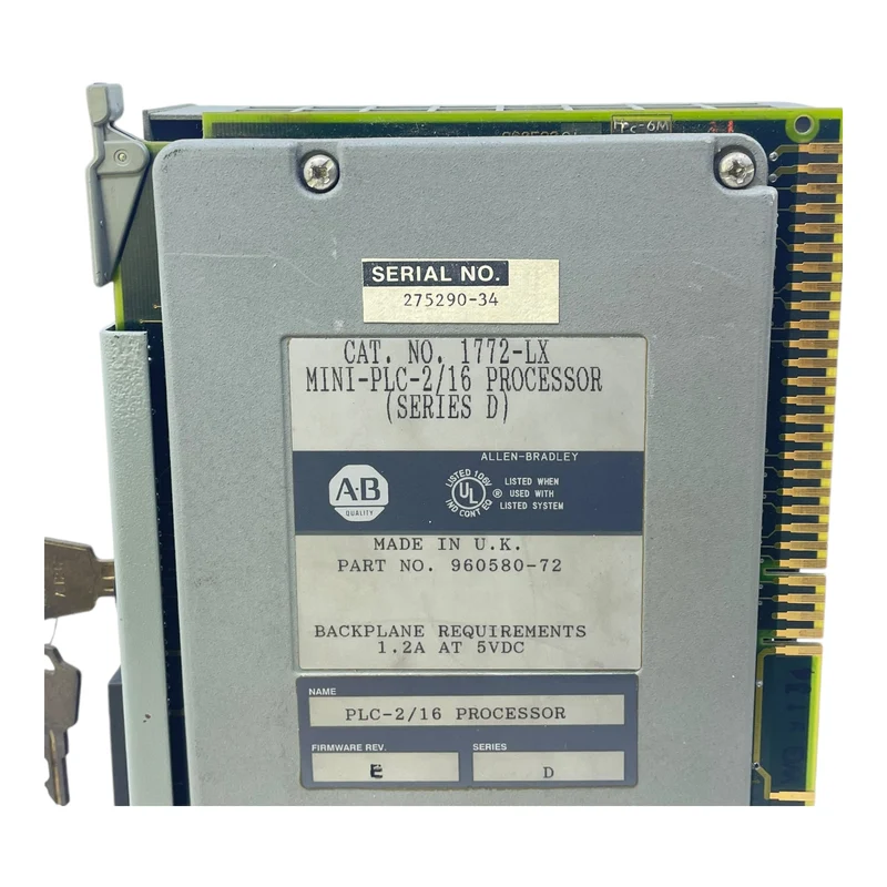 Allen Bradley 1772-LX Processor Allen Bradley 1772-LX Processor 1772-LX Processo