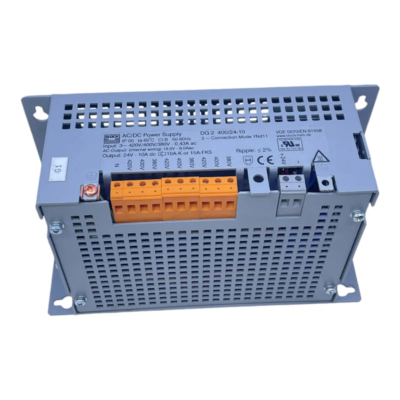 Block DG2 400/24-10 Netzteil Block DG2 400/24-10 Netzteil Block DG2 400/24-10 DG
