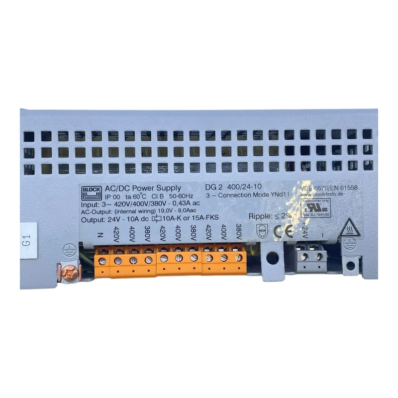 Block DG2 400/24-10 Netzteil Block DG2 400/24-10 Netzteil Block DG2 400/24-10 DG