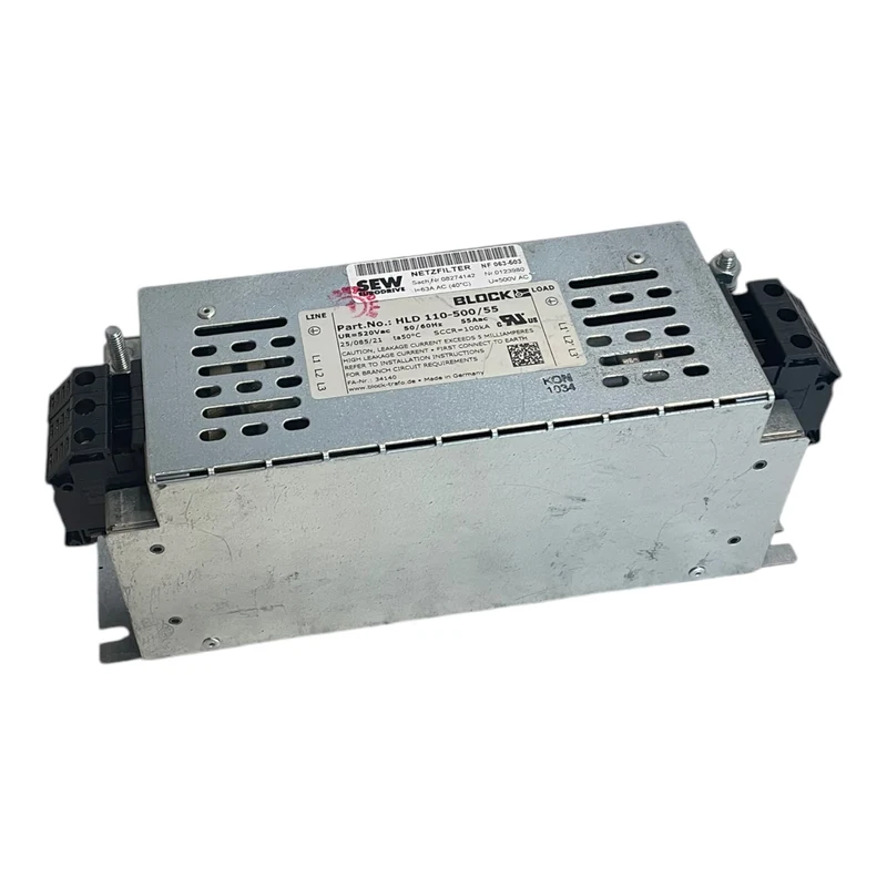 BLOCK HLD110-500/55 Netzfilter 520Vac 50/60Hz 55Aac für Industriellen Einsatz