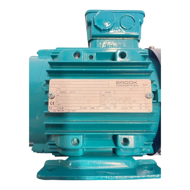 Brook Crompton WU-DA80MG Elektromotor 0,75kW Ø 19mm für Industriellen Einsatz