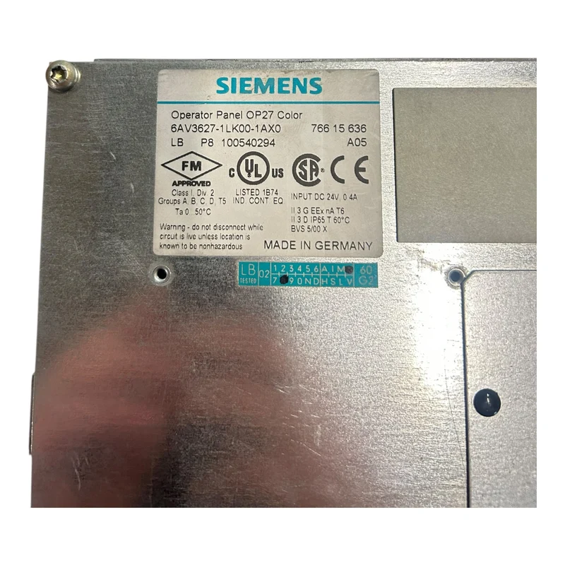 Siemens 6AV3627-1LK00-1AX0 Operator Panel Bedeineinheit HMI Industrie Einsatz