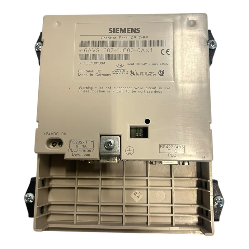 Siemens 6AV3-607-1JC00-0AX1 Operator Panel Bedieneinheit Industriellen Einsatz