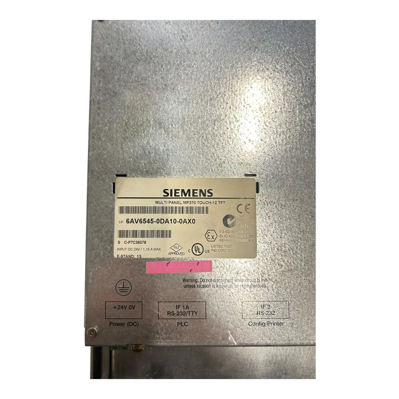 Siemens 6AV6545-0DA10-0AX0 Panel Touch Multi Panel für industriellen Einsatz
