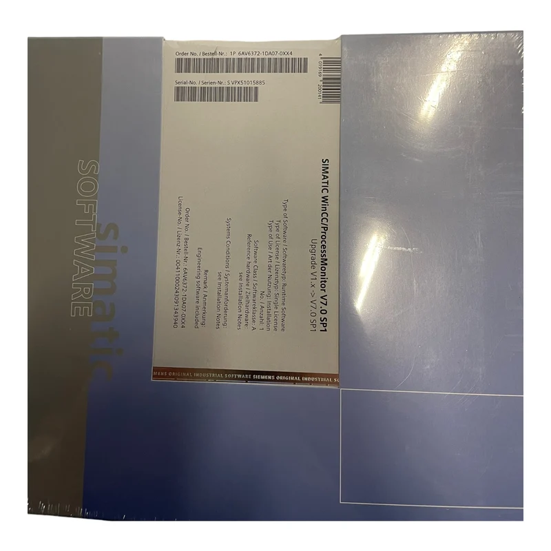Siemens 6AV6372-1DB07-0XX4 SIMATIC WinCC/DowntimeMonitor V7.0 SP1