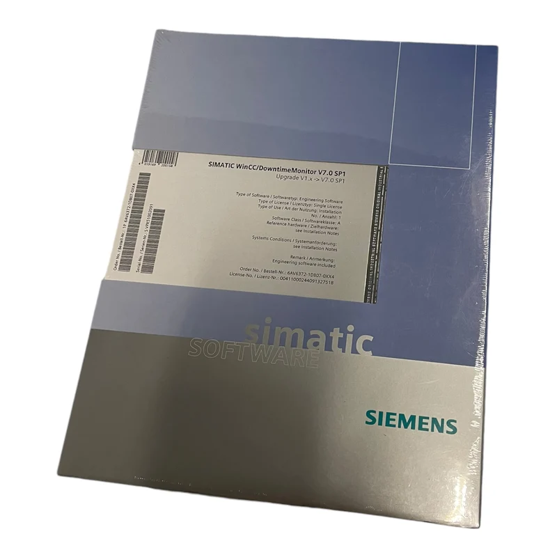 Siemens 6AV6372-1DB07-0XX4 SIMATIC WinCC/DowntimeMonitor V7.0 SP1