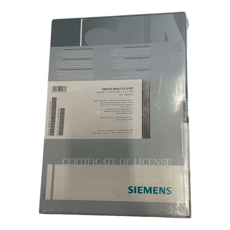 Siemens S79220-B2639-F888 SIMATIC WinCC V7.0 SP2 für industriellen Einsatz