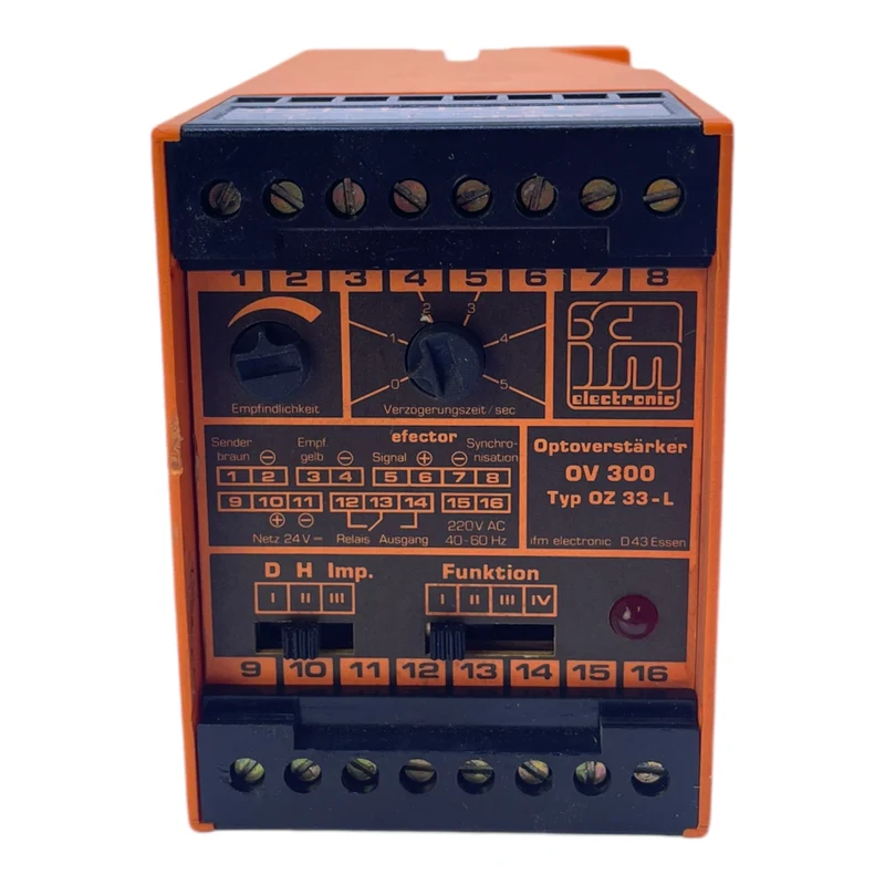Ifm OV300 OZ33-L Optoverstärker für industriellen Einsatz 220V AC 24V DC OV300 I