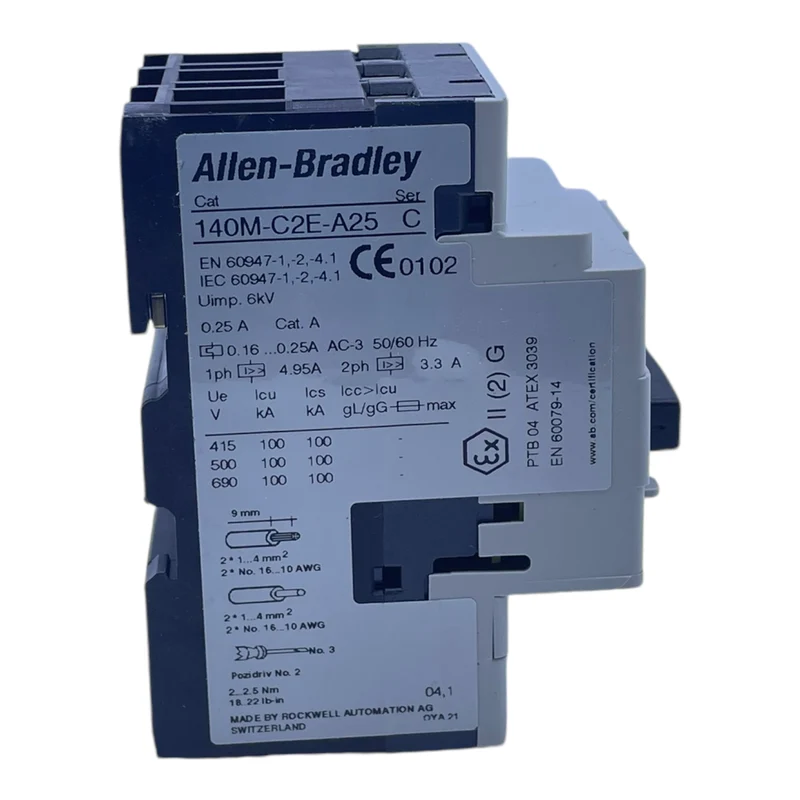 Allen Bradley 140M-C2E-A25 Motorschutzschalter für industriellen Einsatz 140M-C2