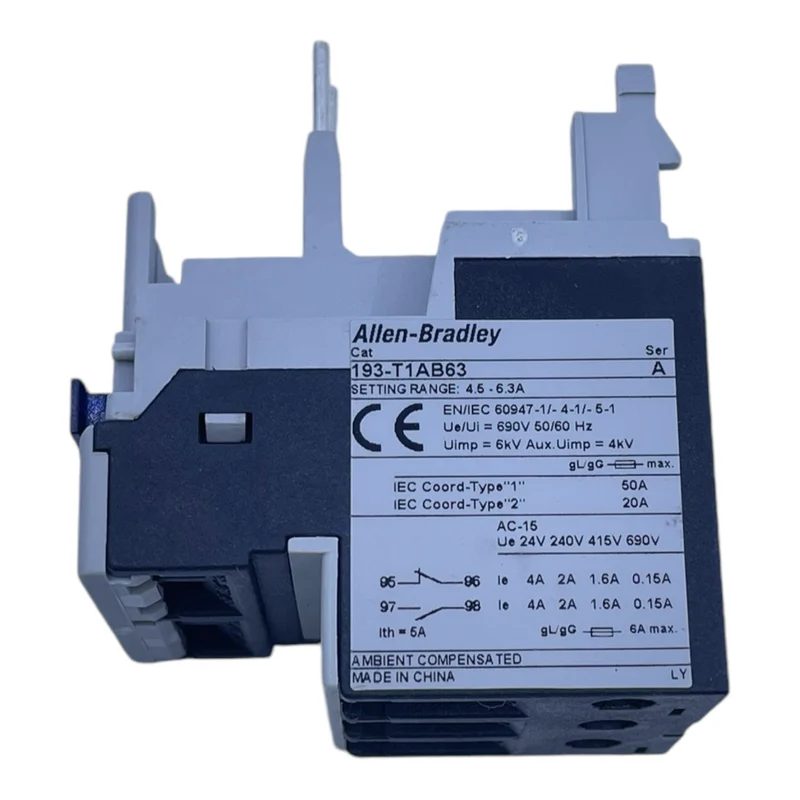 Allen Bradley 193-T1AB63 Überlastrelais für industriellen Einsatz 193-T1AB63 A-B