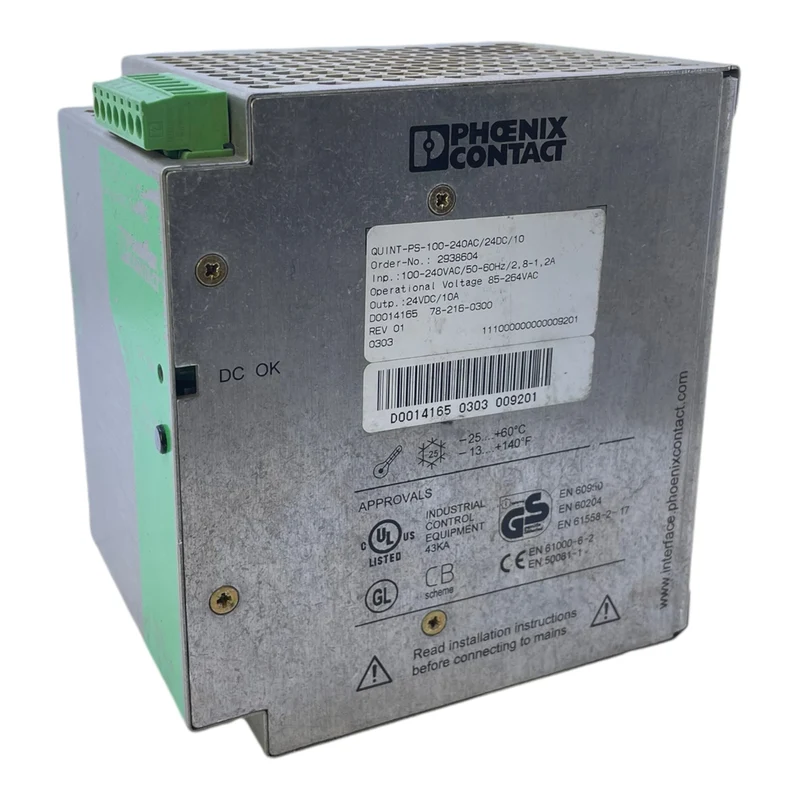 Phoenix Contact 2938604 Netzteil QUINT-PS-100-240AC/24DC/10 Phoenix Contact 2938