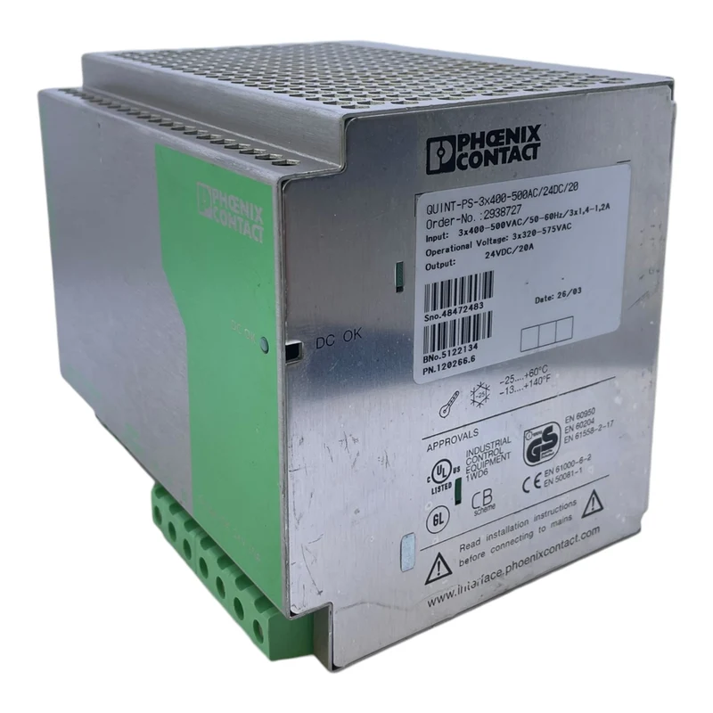 Phoenix Contact 2938727 Netzteil Quint-PS-3x400-500AC/24DC/20 Phoenix Contact 29