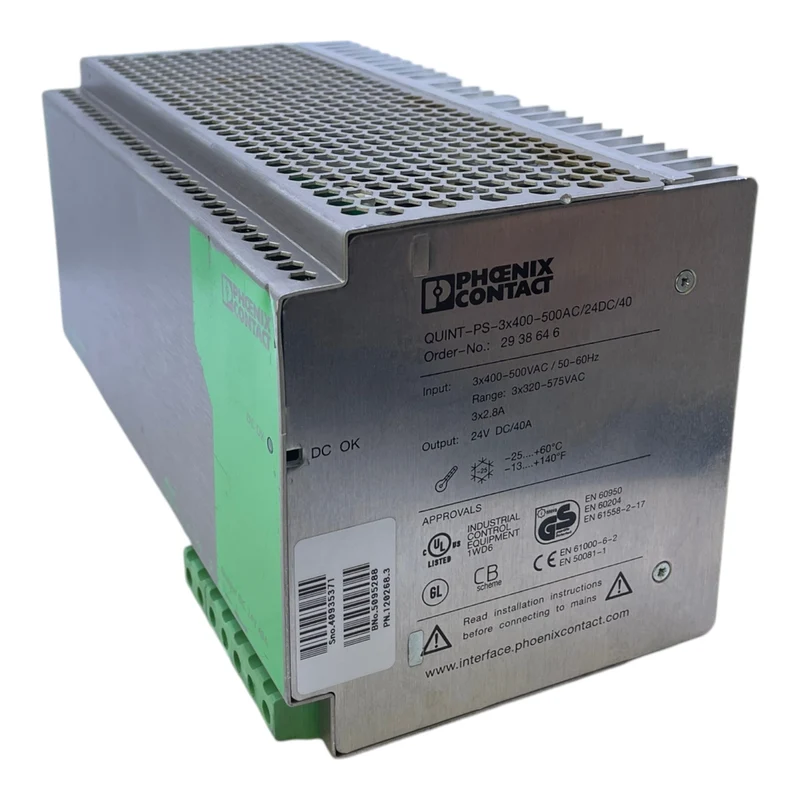 Phoenix Contact 2938646 Quint-PS-3x400-500AC/24DC/40 Netzteil 2938646 2938646 29