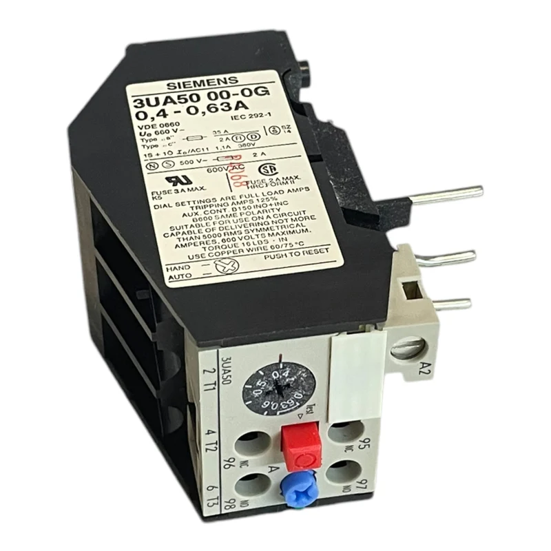Siemens 3UA50 00-0G Überlastrelais für industriellen Einsatz VE:5stk/pcs Siemens