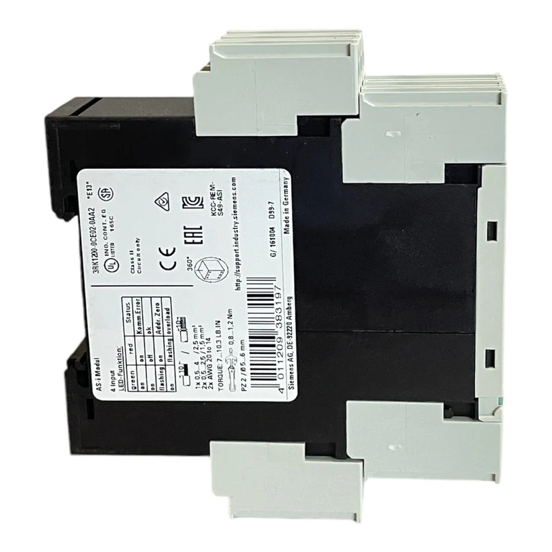 Siemens 3RK1200-0CE02-0AA2 AS-i SlimLine Modul für industriellen Einsatz 3RK1200