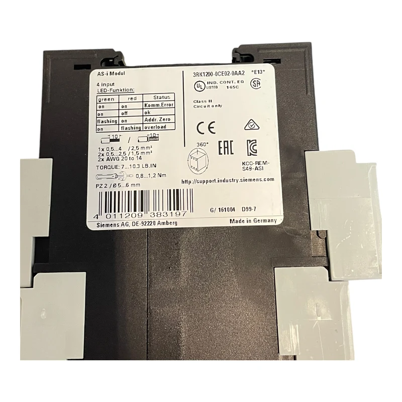 Siemens 3RK1200-0CE02-0AA2 AS-i SlimLine Modul für industriellen Einsatz 3RK1200