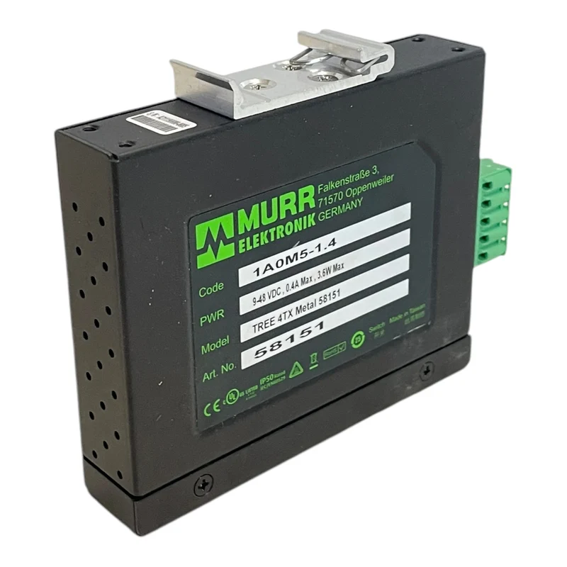 Murr Elektronik Tree 4TX Metal 58151 Netzwerk Schalter für industriellen Einsatz