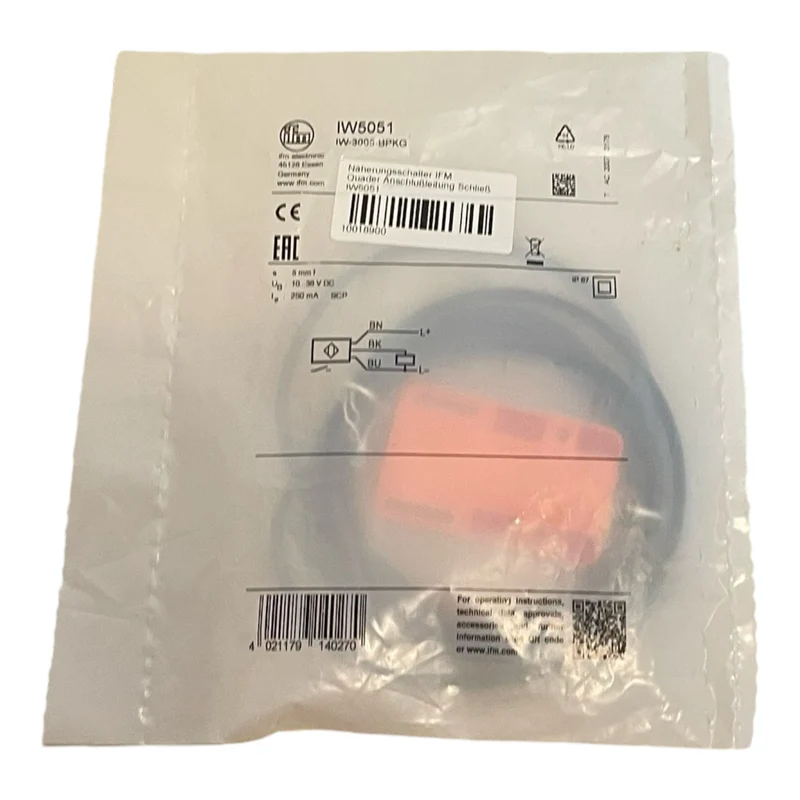 Ifm IW5051 Induktiver Sensor für industriellen Einsatz IW-3005-BPKG Ifm IW5051 3