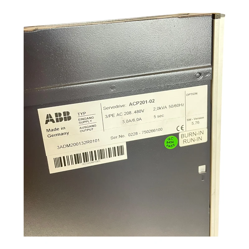 ABB ACP201-02 Servodrive für industriellen Einsatz 2kVA 3A/6A ABB Servodrive ACP