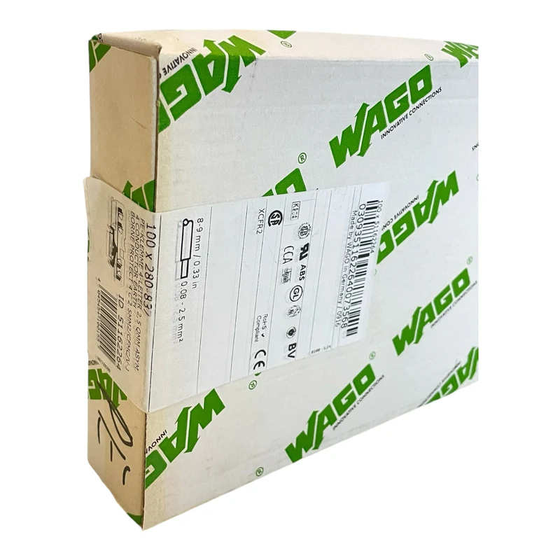 Wago 280-837 4-Leiter-Schutzleiterklemme VE:100stk/pcs für industriellen Einsatz