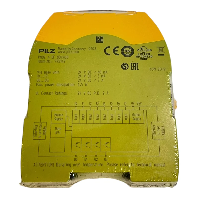 Pilz PNOZ m EF 8D14DO 772142 Digitales Ein-/Ausgangsmodul für Industrie Einsatz