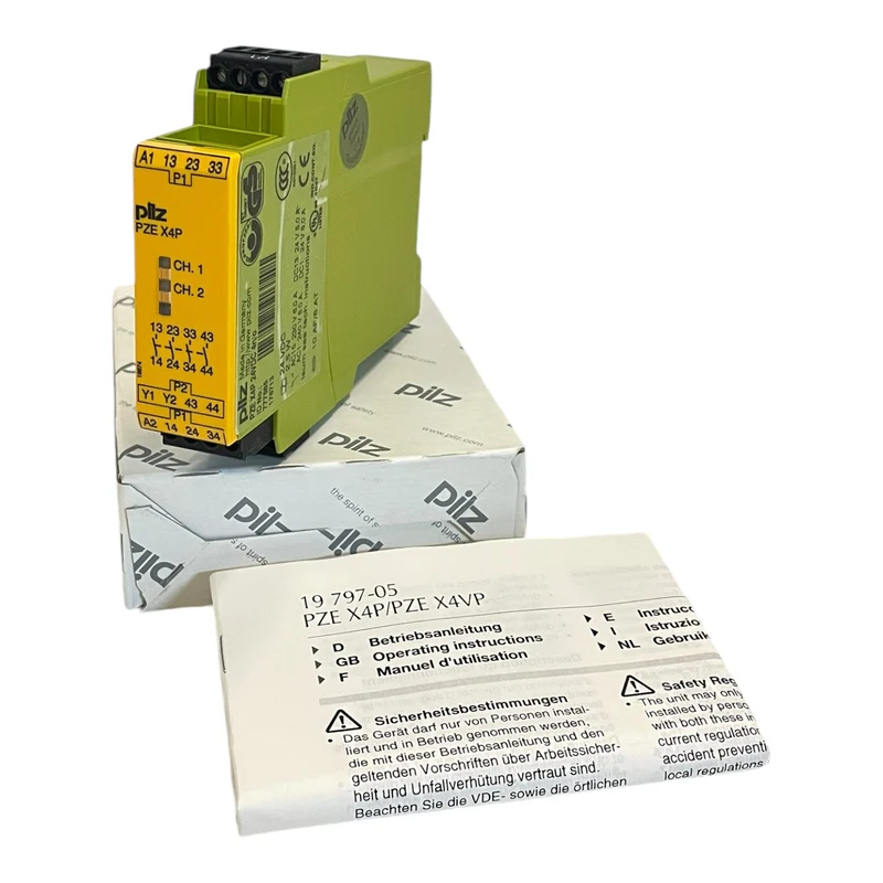 Pilz PZE X4P 24VDC 4n/o 777585 Sicherheitsrelais für industriellen Einsatz PZE