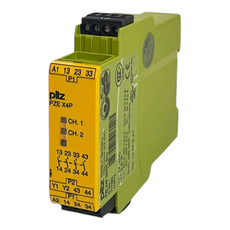 Pilz PZE X4P 24VDC 4n/o 777585 Sicherheitsrelais für industriellen Einsatz PZE
