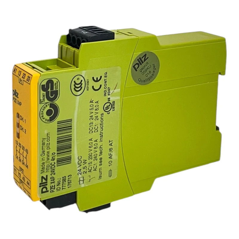 Pilz PZE X4P 24VDC 4n/o 777585 Sicherheitsrelais für industriellen Einsatz PZE
