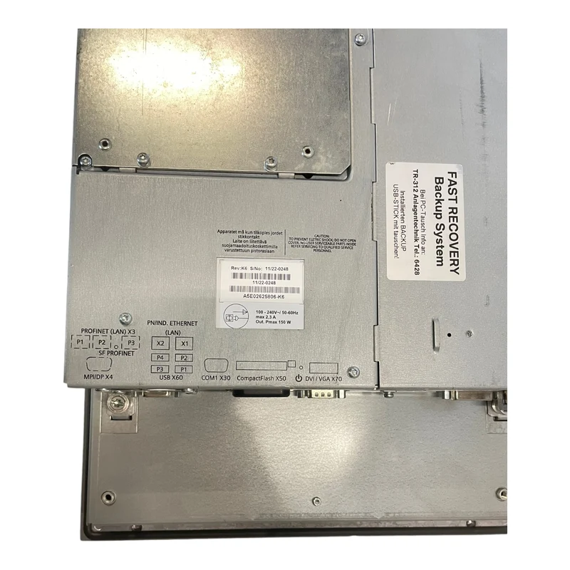 Siemens 6AV7892-0BH10-0AB0 Simatic HMI Panel-PC für industriellen Einsatz Panel