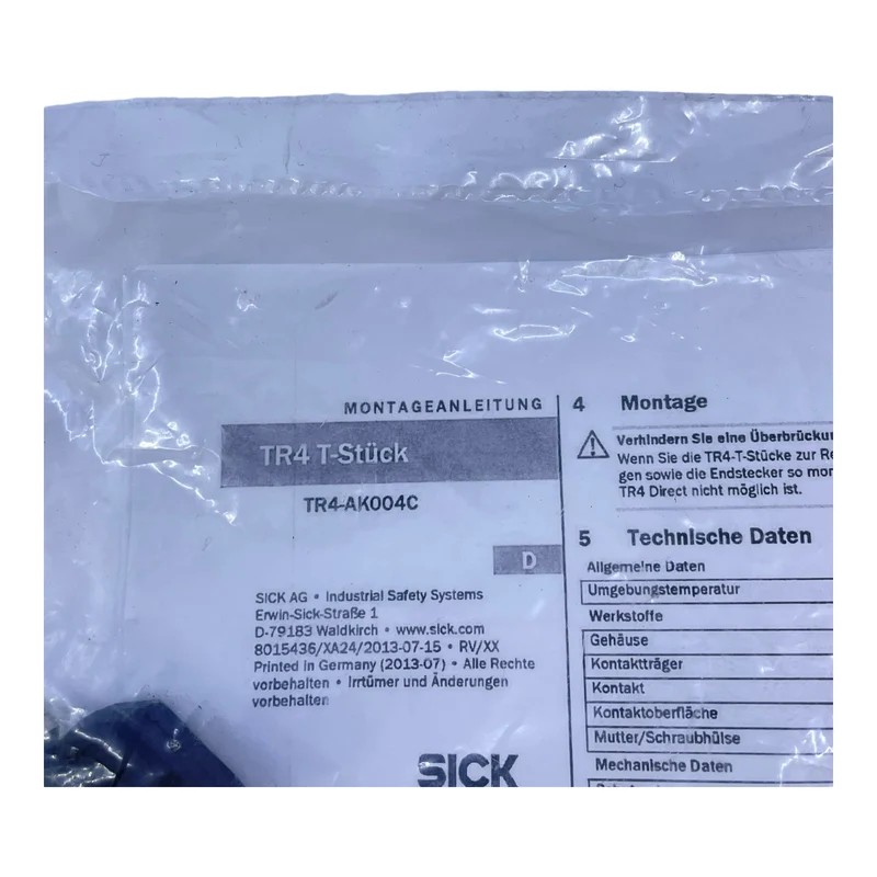 Sick TR4-AK004C T-Verteiler für industriellen Einsatz 5325889 Sick TR4-AK004C