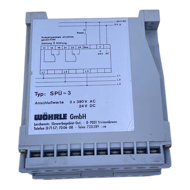 Wöhrle SPÜ-3 Spannungsüberwachung für industriellen Einsatz 3x380V AC 24V DC SPÜ
