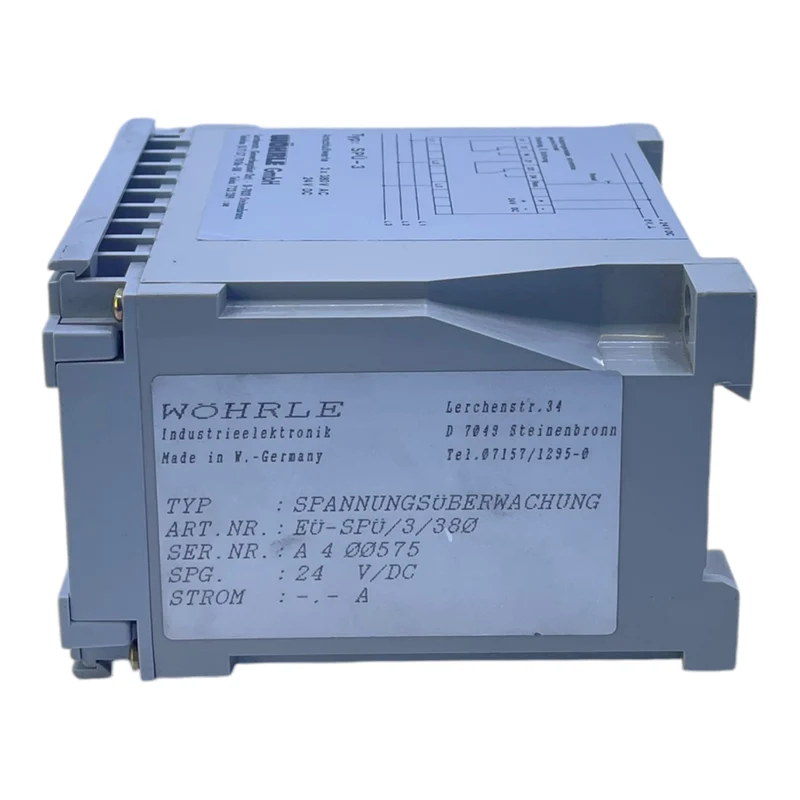 Wöhrle SPÜ-3 Spannungsüberwachung für industriellen Einsatz 3x380V AC 24V DC SPÜ