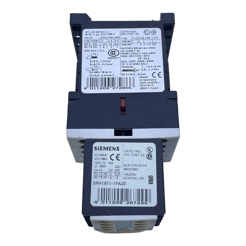Siemens 3RT1017-1BB41 Leistungsschütz für industriellen Einsatz 3RT1017-1BB41