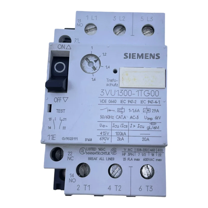 Siemens 3VU1300-1TG00 Leistungsschalter für industriellen Einsatz 3VU1300-1TG00