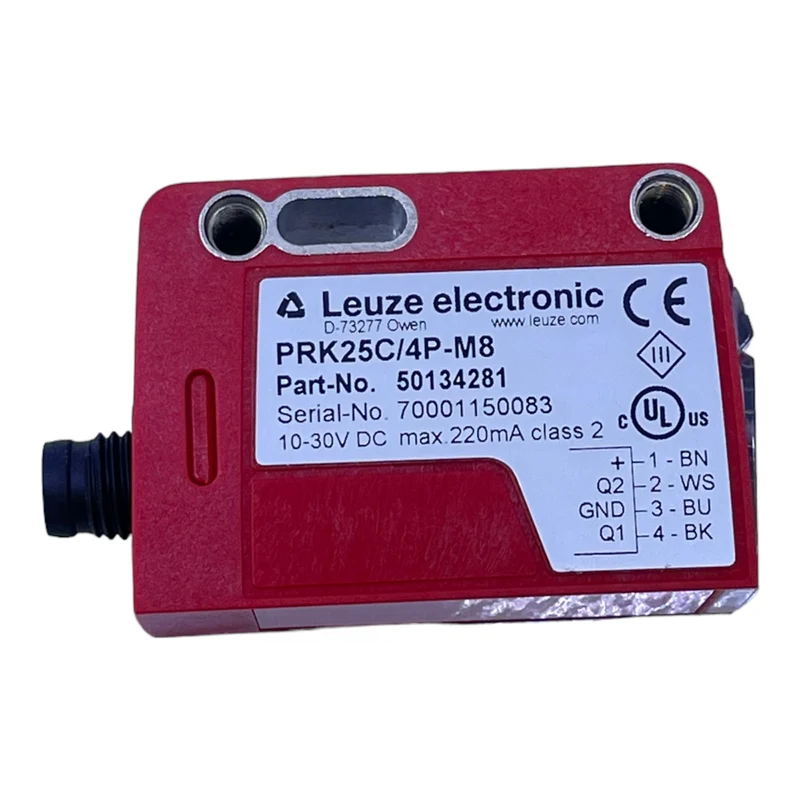 Leuze PRK25C/4P-M8 Reflexionslichtschranke 50134281 10-30V DC 220mA Industrie