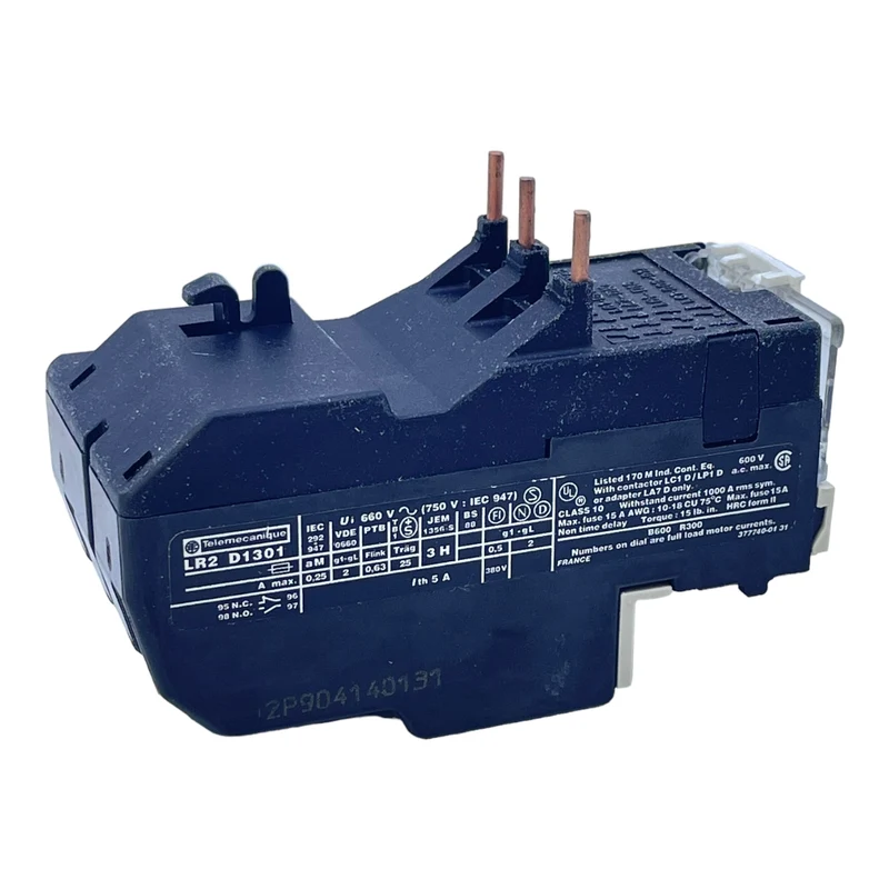 Telemecanique LR2D1301 Überlastrelais für industriellen Einsatz TelemecaniqueHersteller: Telemecanique Typ/Herstellernummer: LR2D1301 Produktart: Überlastrelais Zustand: Neu